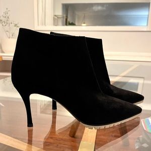 Miu Miu Black Suede Ankle Boots 41